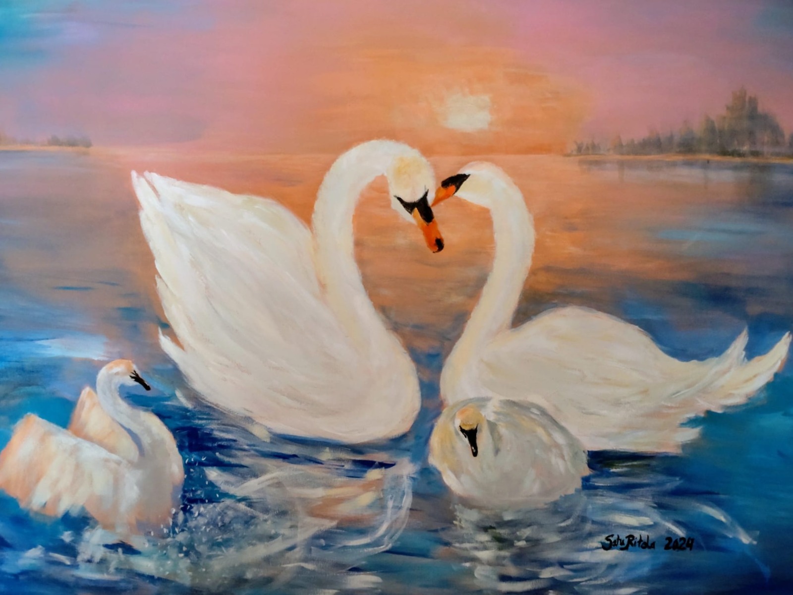 kuva taideteoksesta, jonka nimi Onnellinen perhe